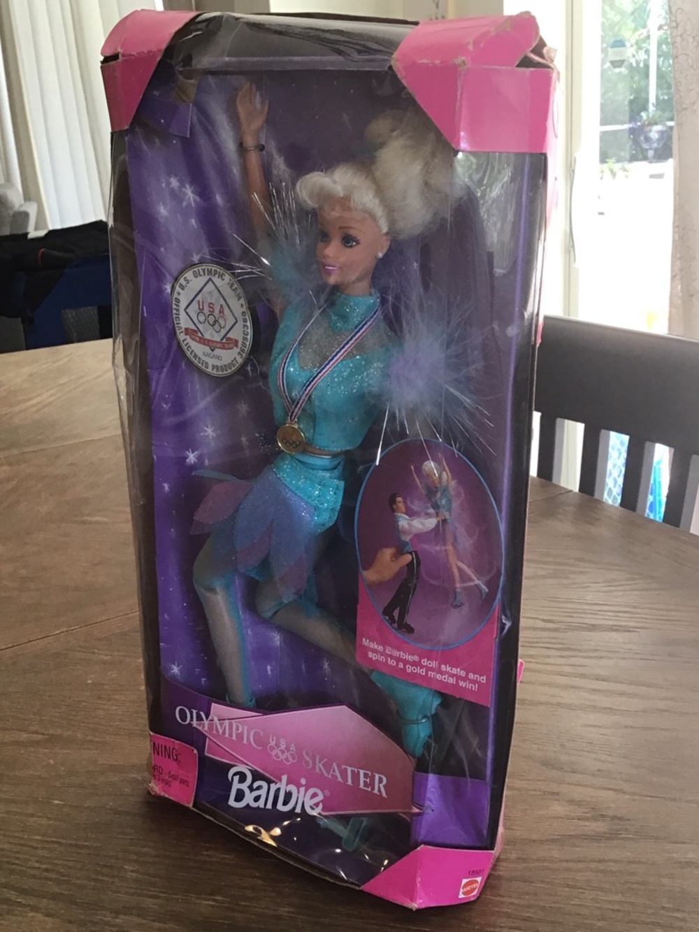 1997 Mattel Olympic USA Skater Barbie Doll